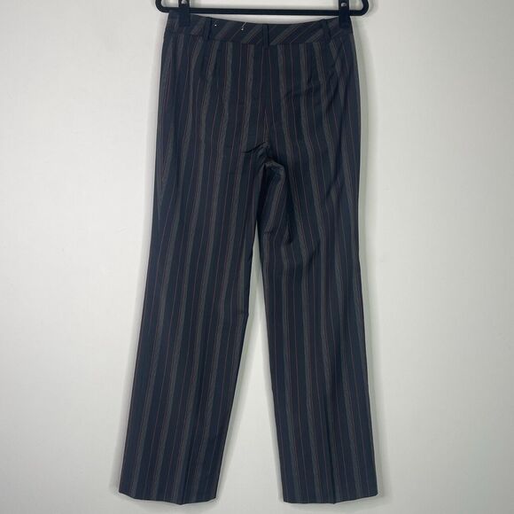 LOFT Laura Striped Wool Blend Pants Women's Size 4 - Picture 2 of 9